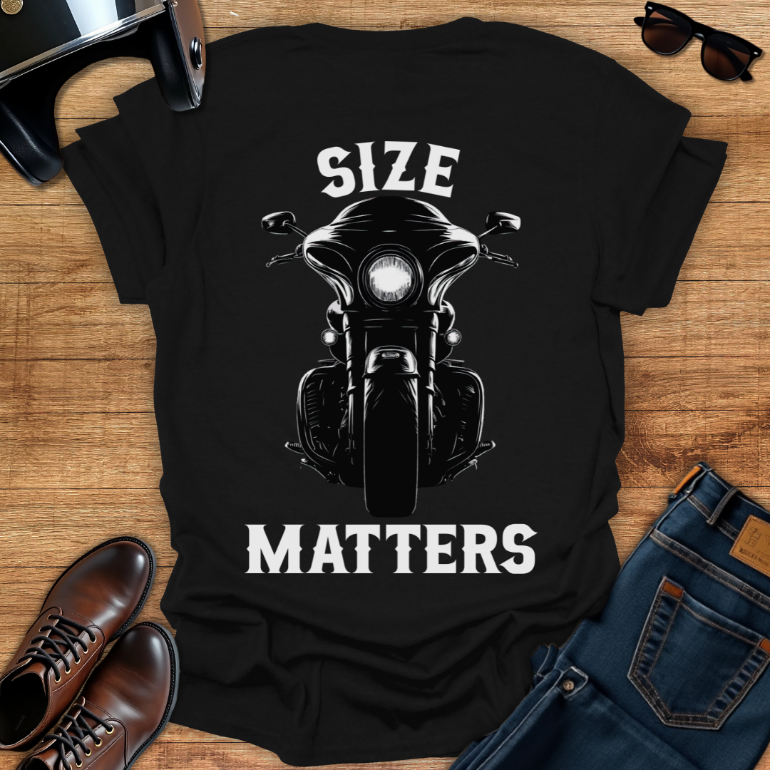 Size Matters - Back Print T-Shirt