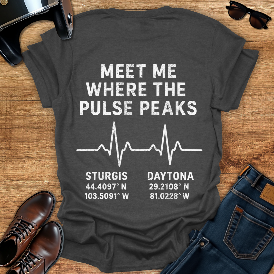 Pulse Peaks - Back Print T-Shirt