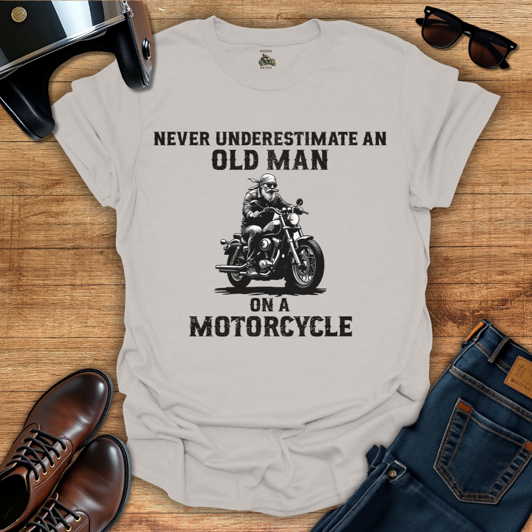 Old Man On A Motorcycle T-Shirt