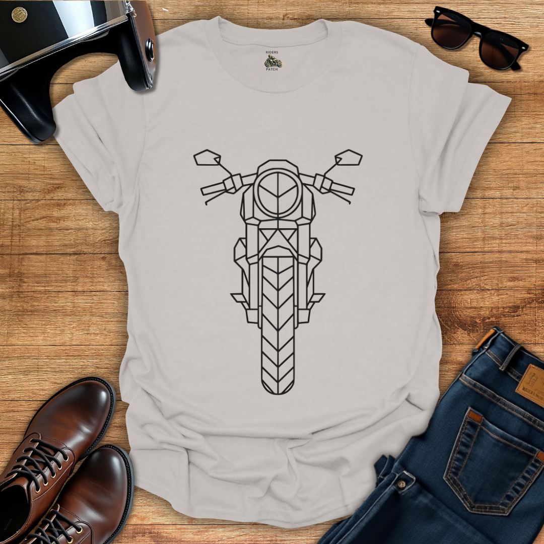 Geometric Motorcycle T-Shirt