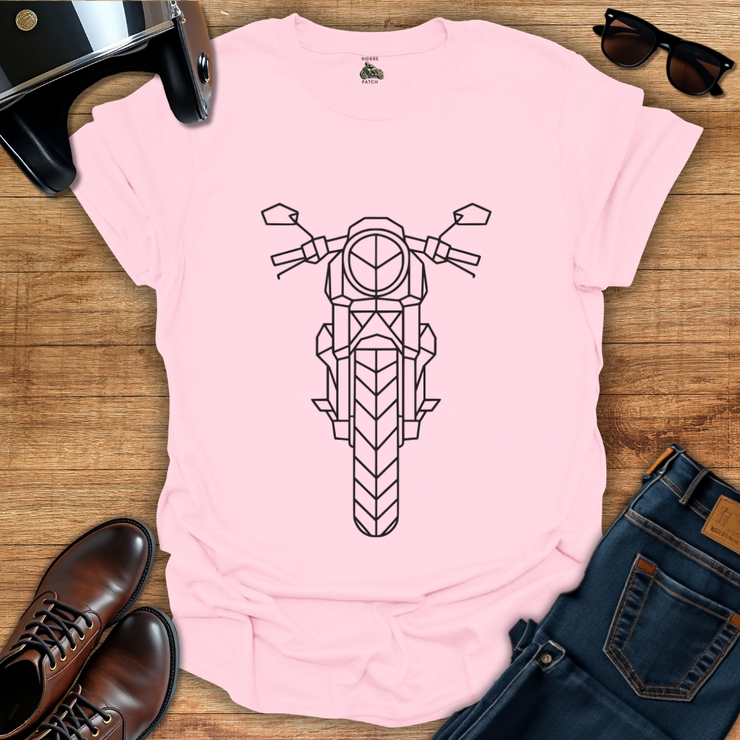 Geometric Motorcycle T-Shirt