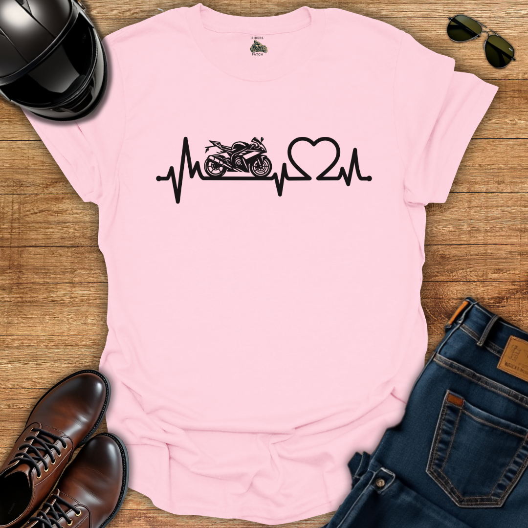 Two Wheels One Heartbeat T-Shirt
