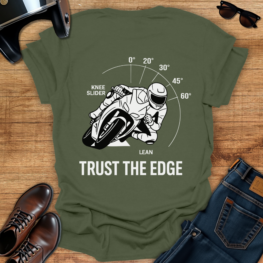 Trust The Edge - Back Print T-Shirt