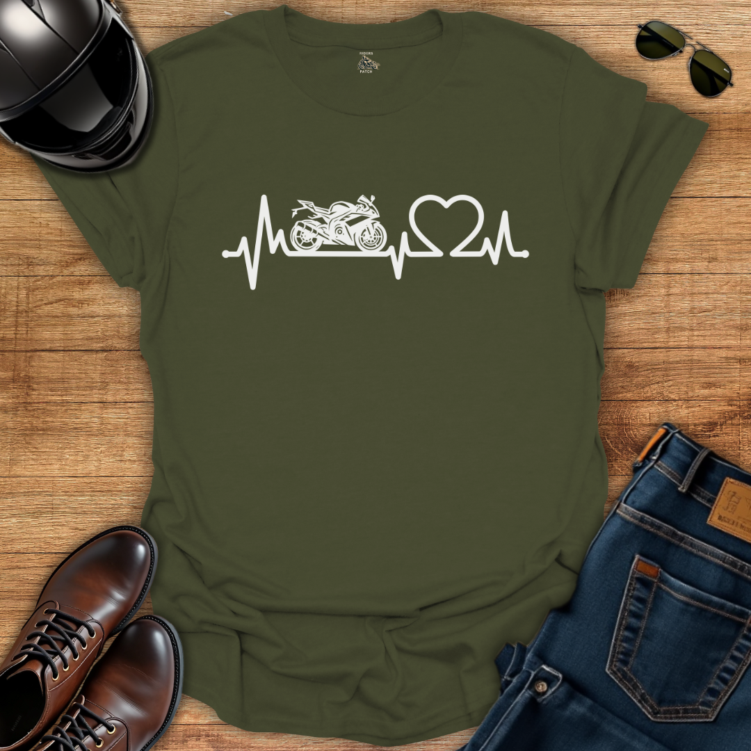 Two Wheels One Heartbeat T-Shirt