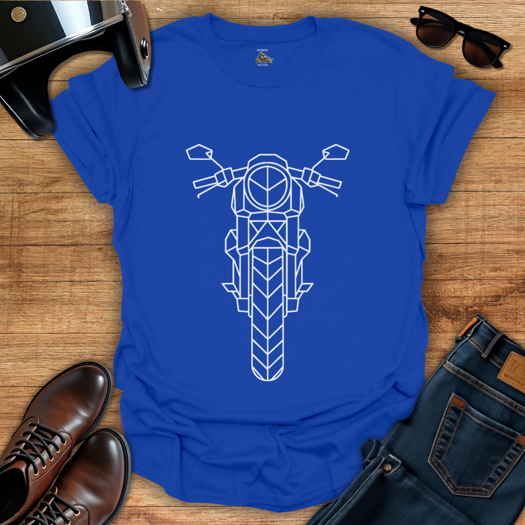 Geometric Motorcycle T-Shirt