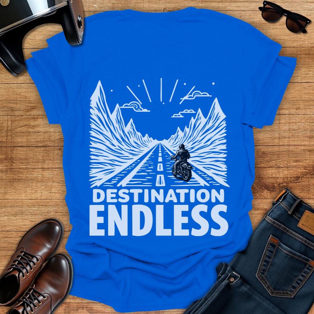 Destination Endless - Back Print T-Shirt