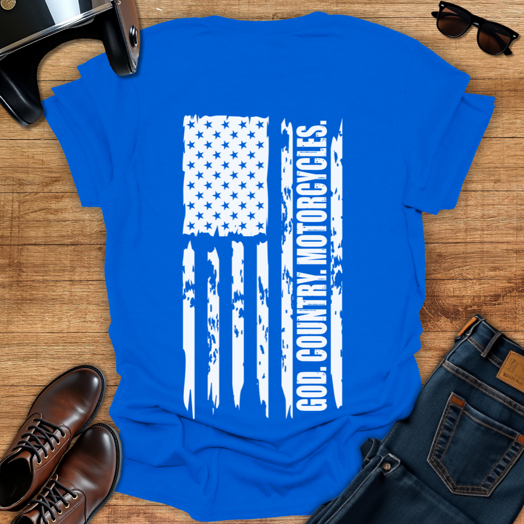 God Country Motorcycles - Back Print T-Shirt