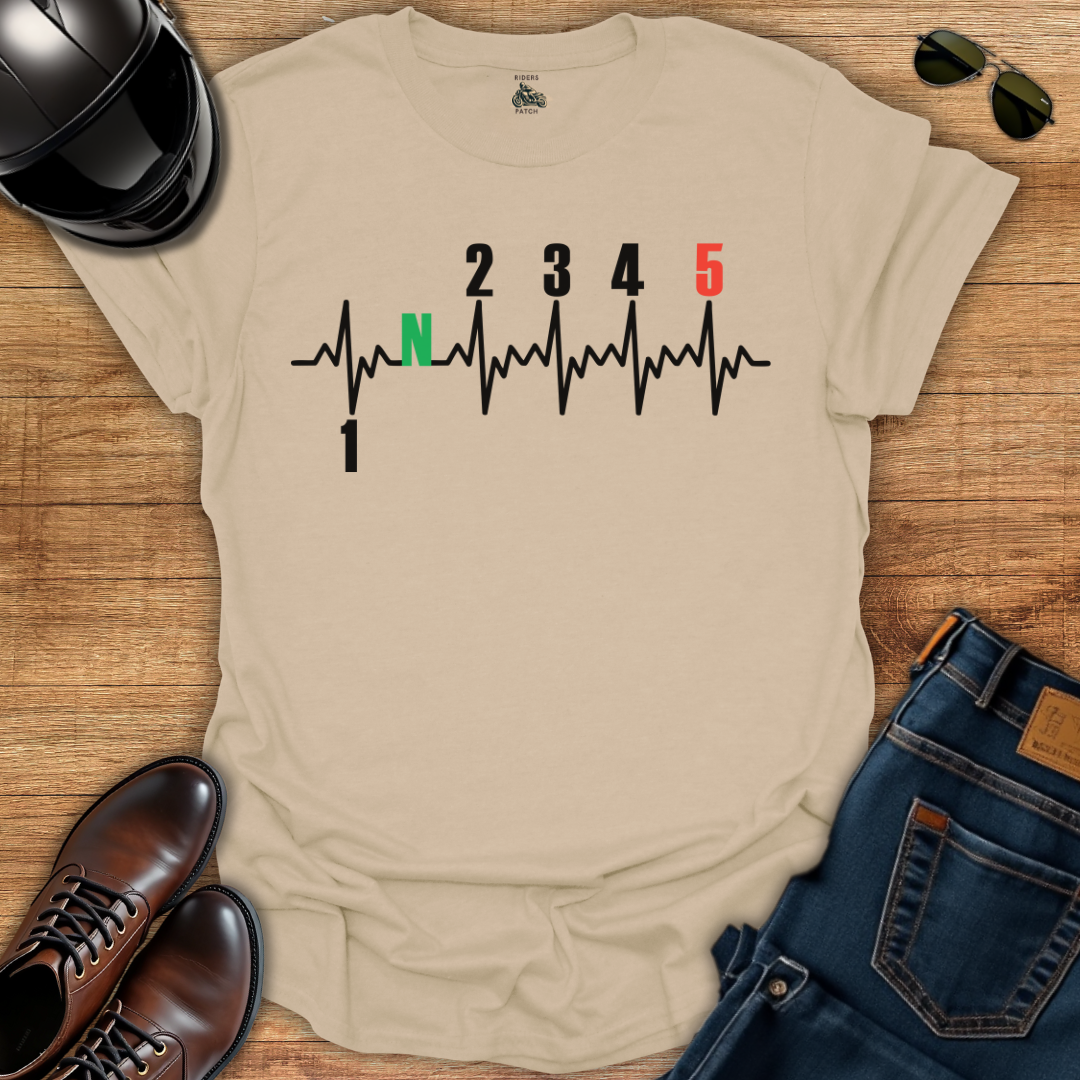One Down Four Up Gears Pulse T-Shirt