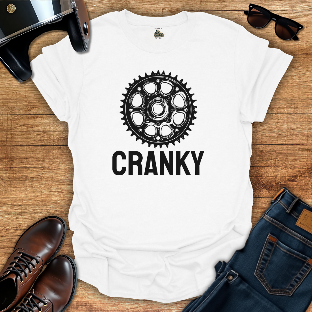 Cranky - Black/White Graphic T-Shirt