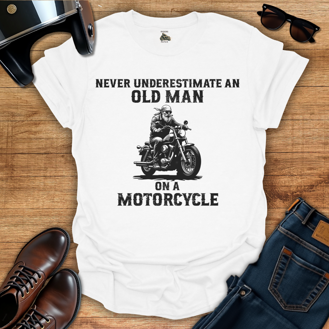 Old Man On A Motorcycle T-Shirt