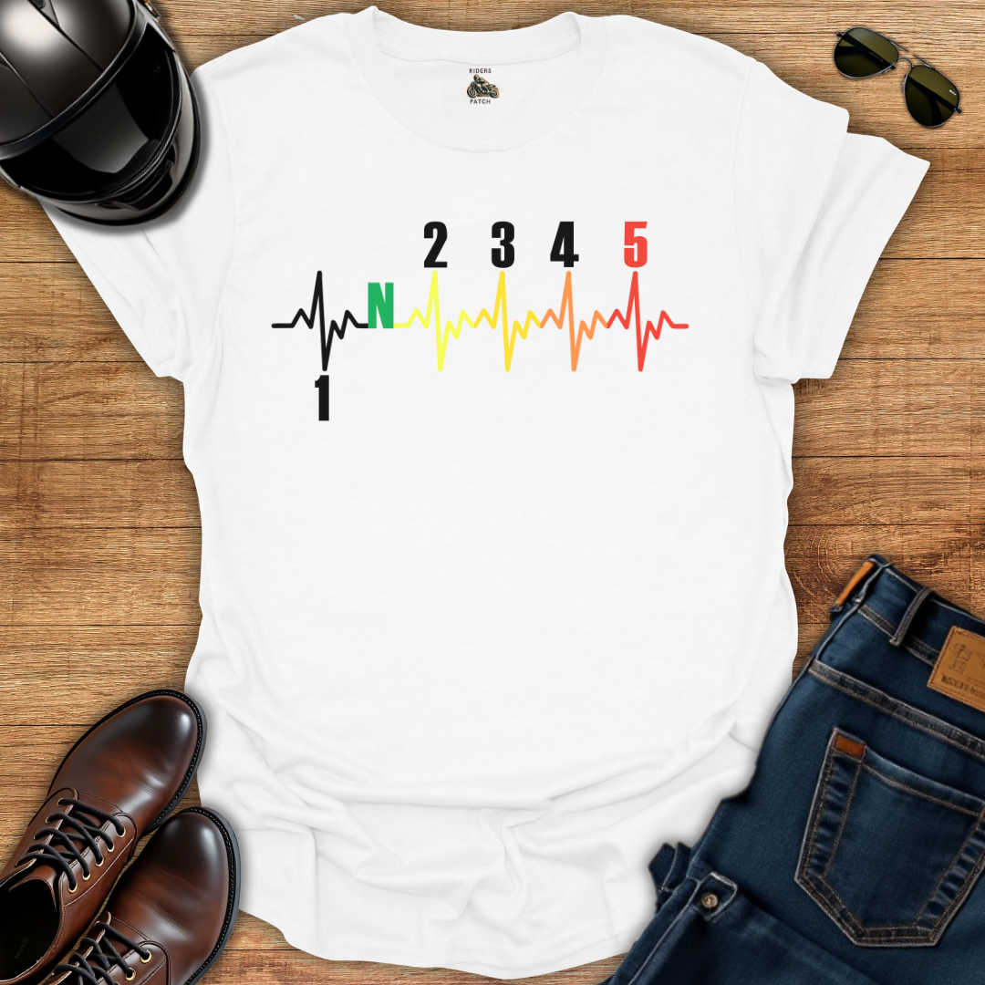 One Down Four Up Multicolor Gears Pulse T-Shirt