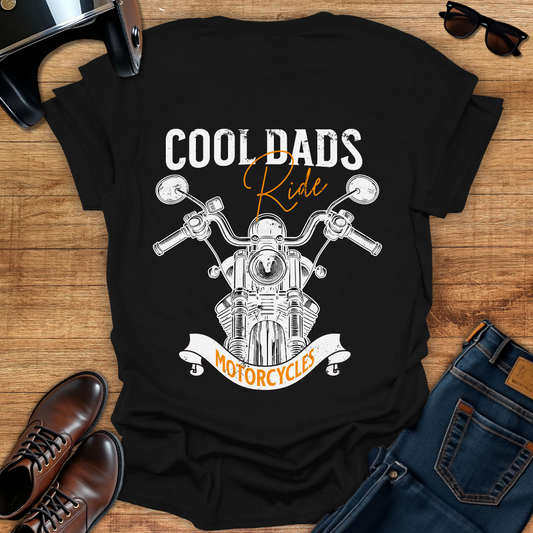 Cool Dads Ride - Back Print T-Shirt