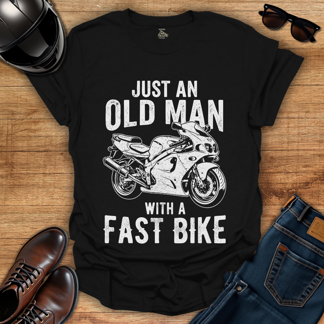 Old Man Fast Bike T-Shirt