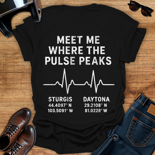 Pulse Peaks - Back Print T-Shirt
