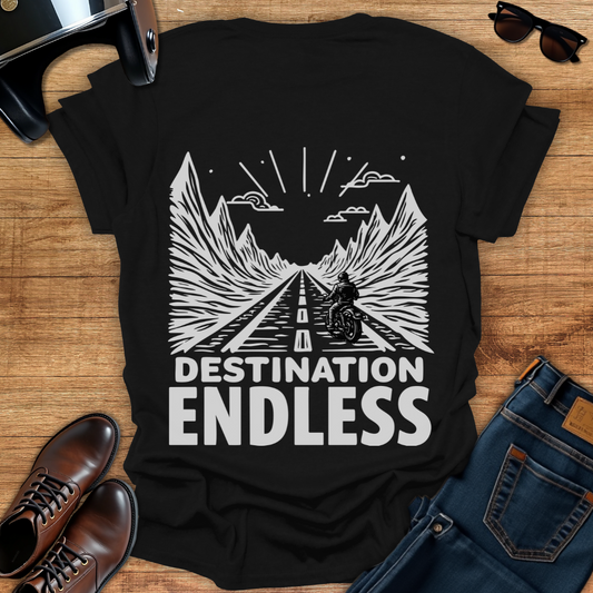 Destination Endless - Back Print T-Shirt