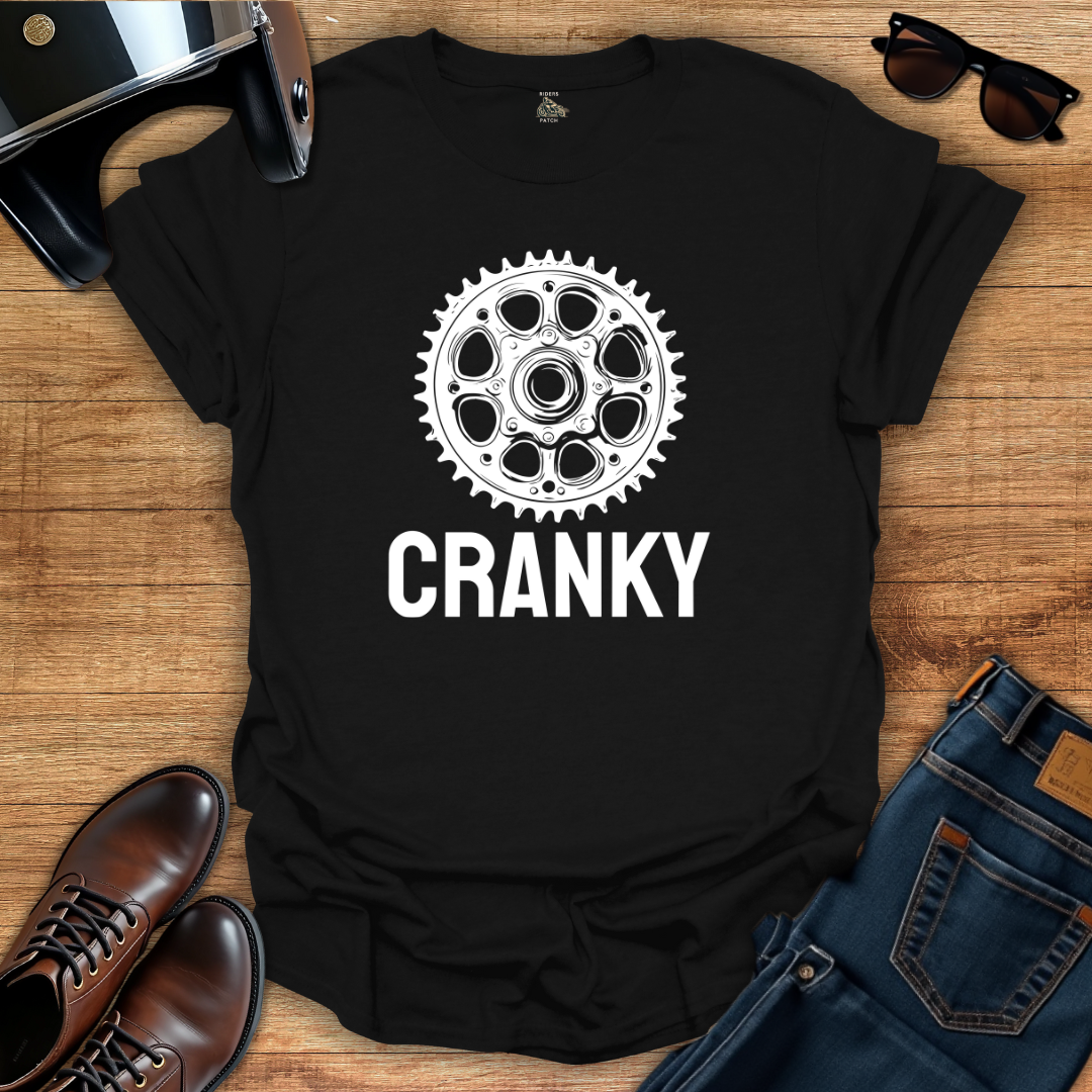 Cranky - Black/White Graphic T-Shirt