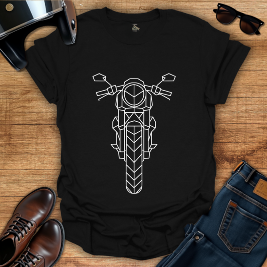 Geometric Motorcycle T-Shirt
