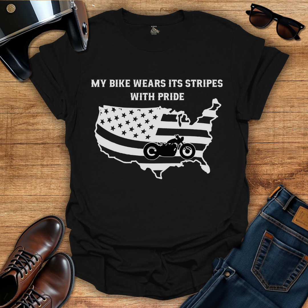 My Bike Wears Its Stripes With Pride T-Shirt