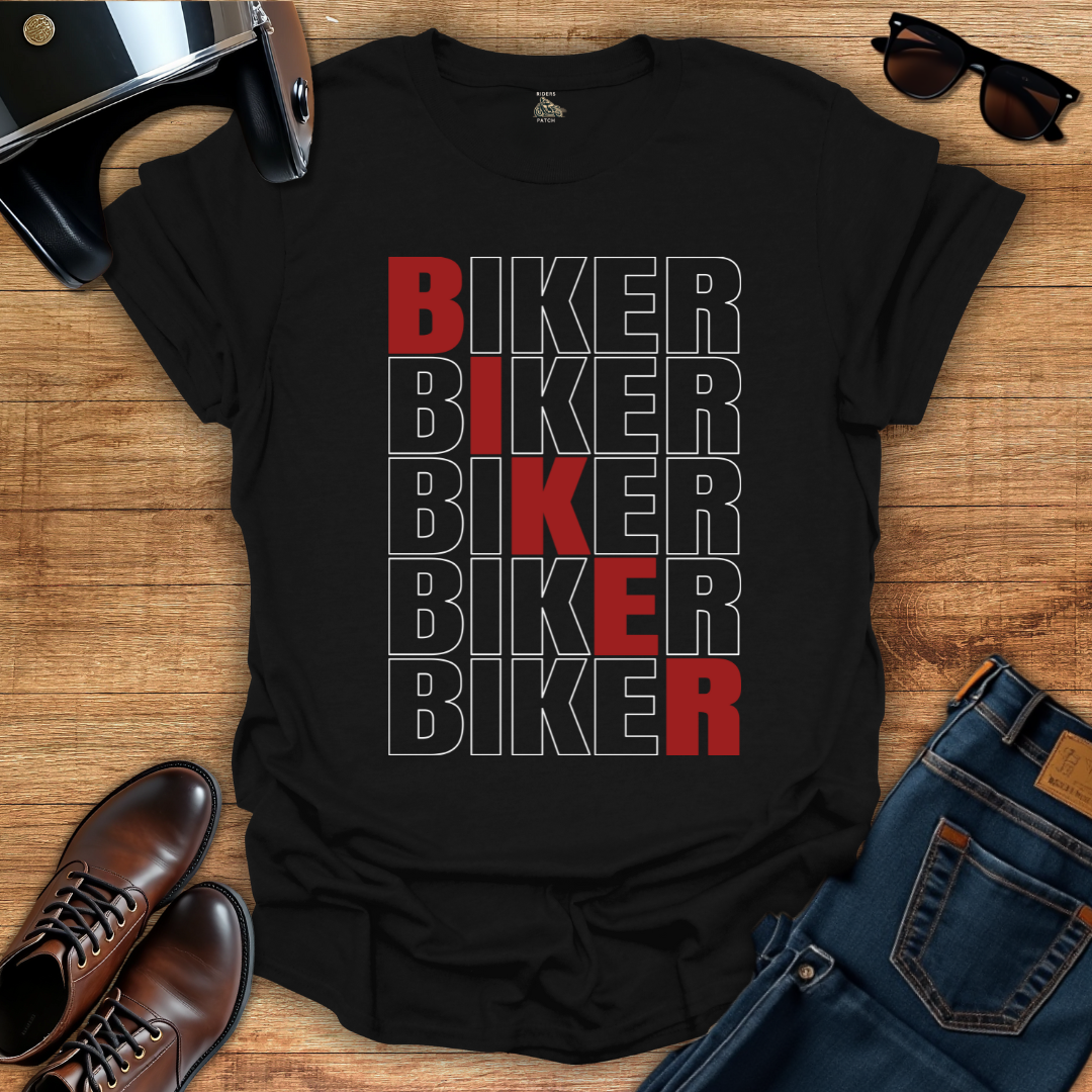 Red Biker T-Shirt