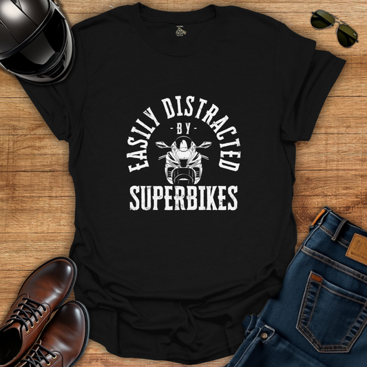 Easily Distracted By Superbikes T-Shirt