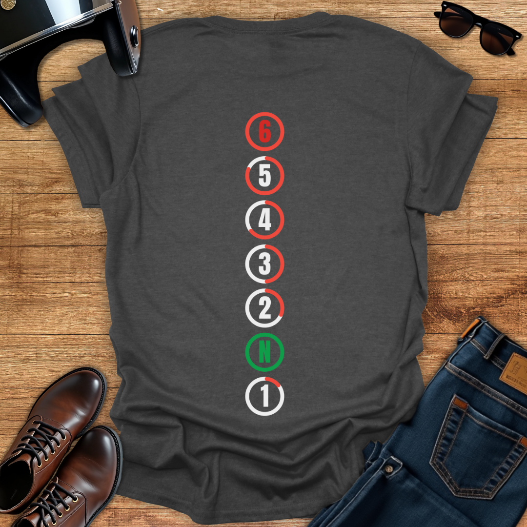 Gear Shift - Back Print T-Shirt