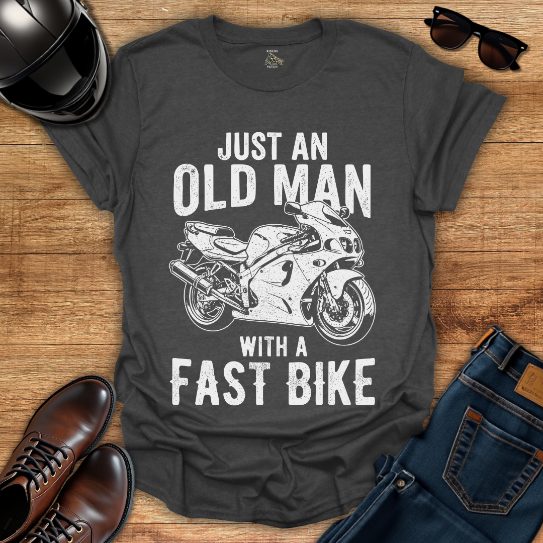 Old Man Fast Bike T-Shirt