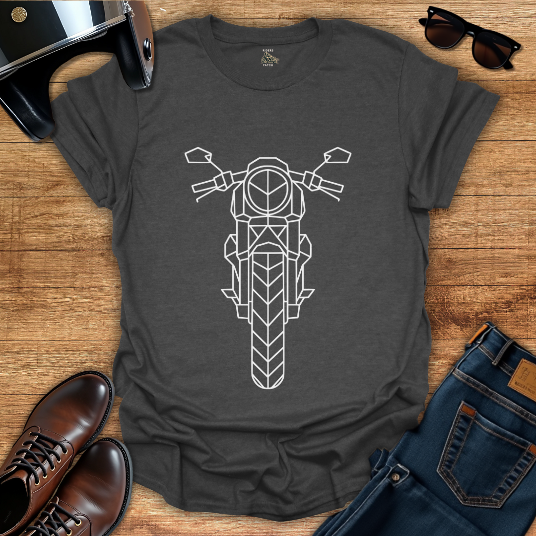 Geometric Motorcycle T-Shirt