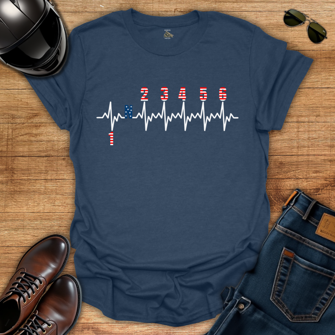 Stars and Stripes Gears Pulse T-Shirt