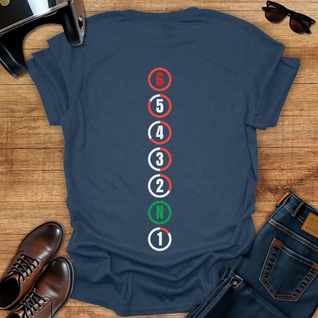 Gear Shift - Back Print T-Shirt