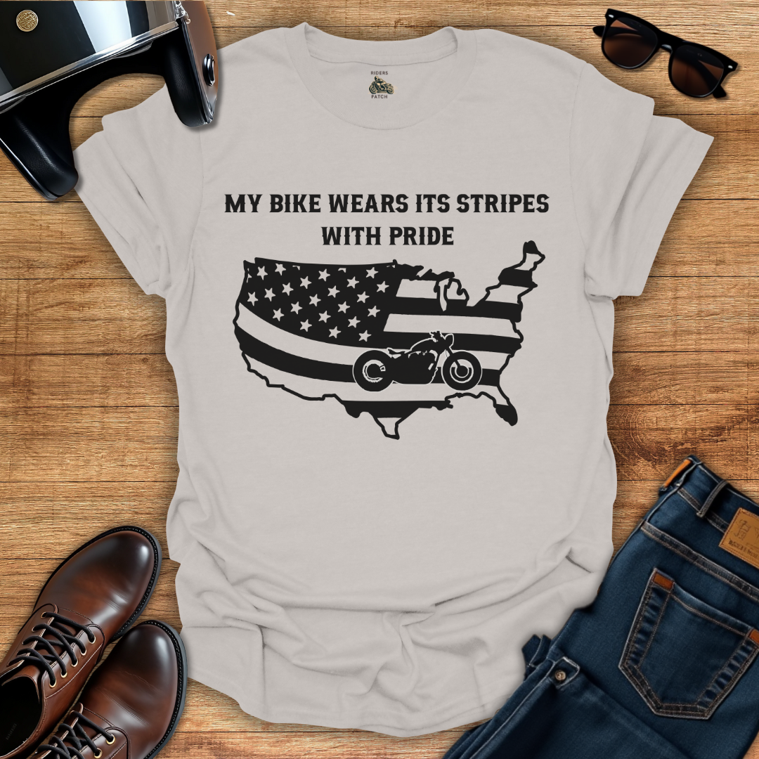 My Bike Wears Its Stripes With Pride T-Shirt