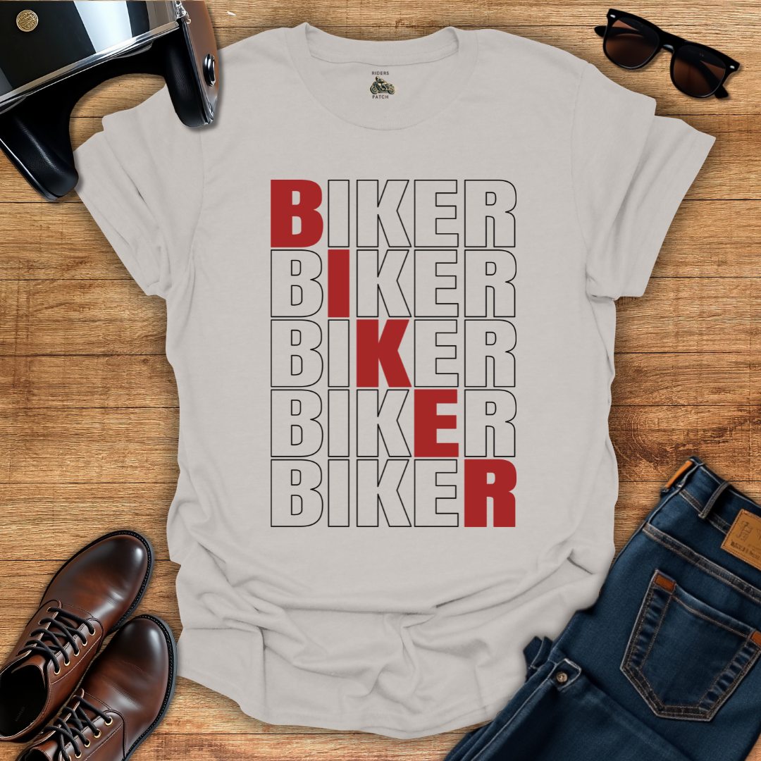 Red Biker T-Shirt
