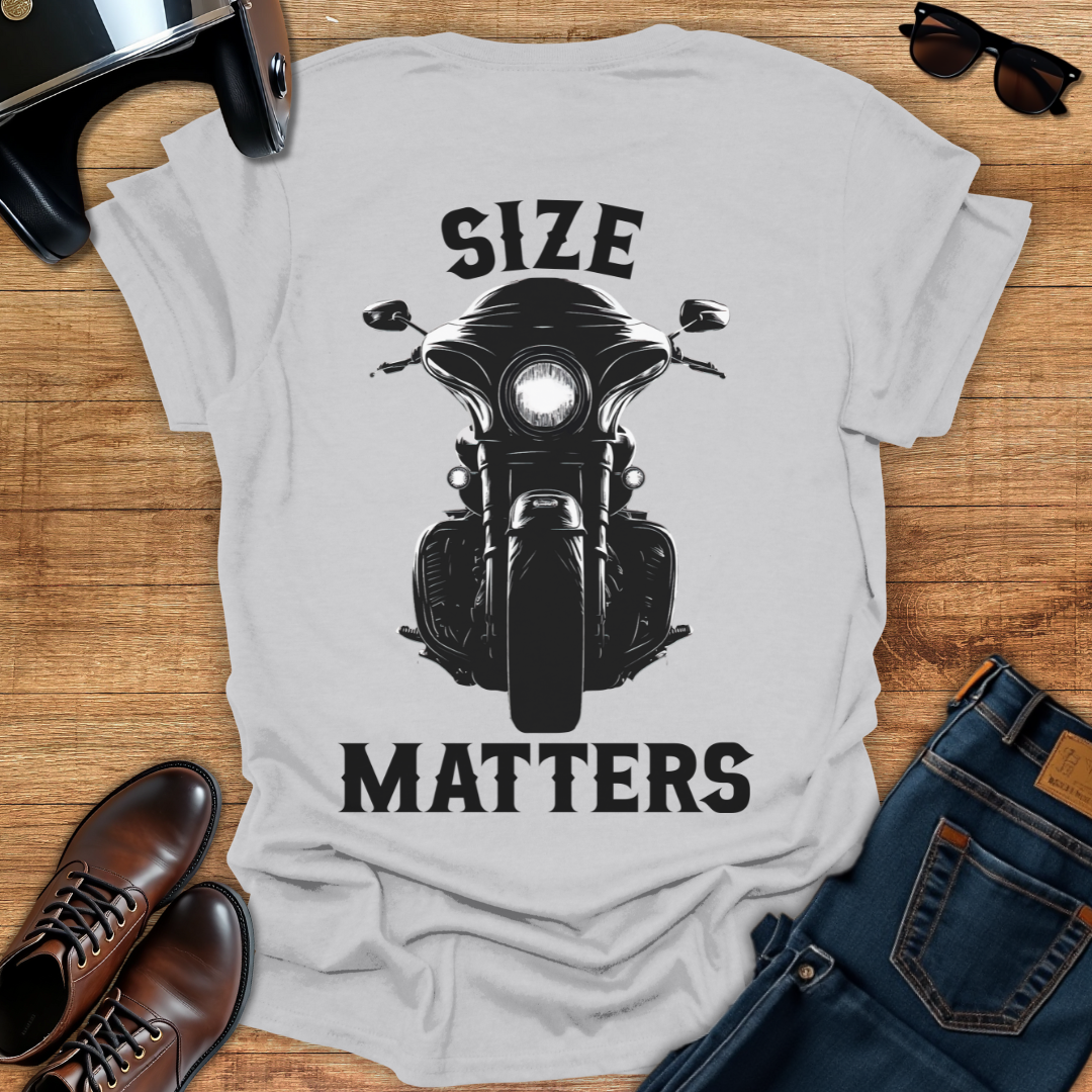 Size Matters - Back Print T-Shirt