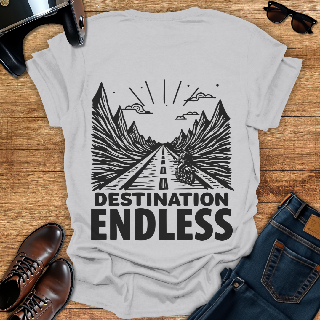 Destination Endless - Back Print T-Shirt