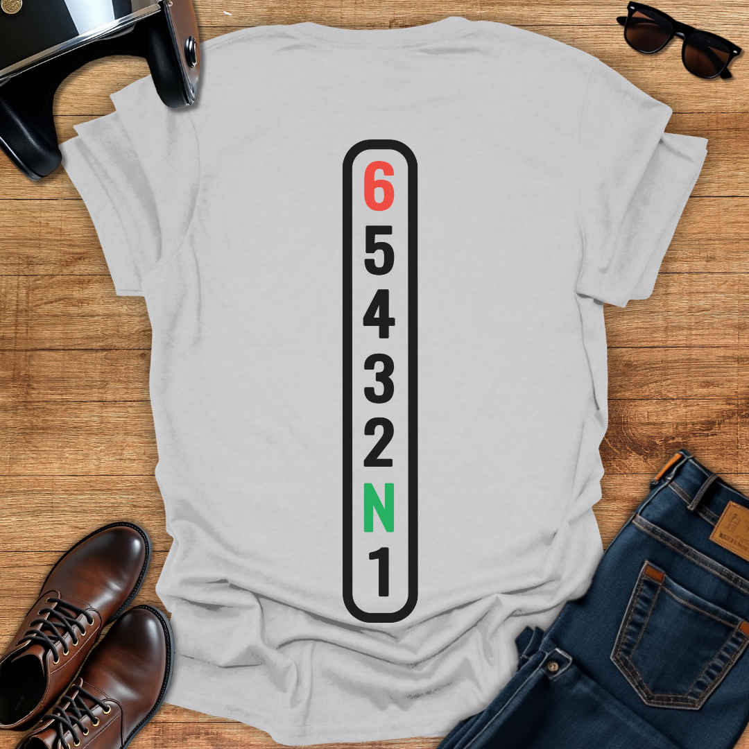 Motorcycle Gears - Back Print T-Shirt