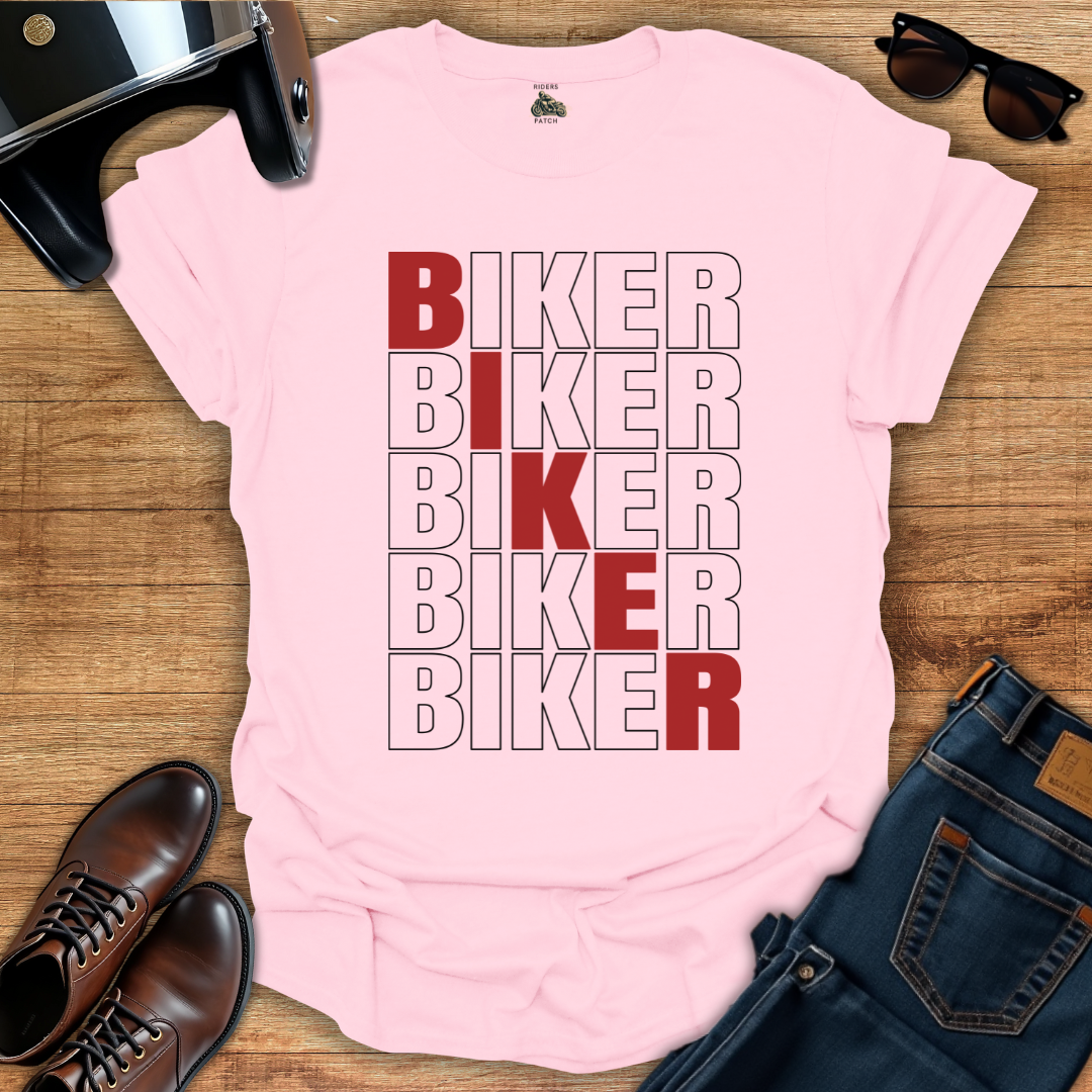 Red Biker T-Shirt