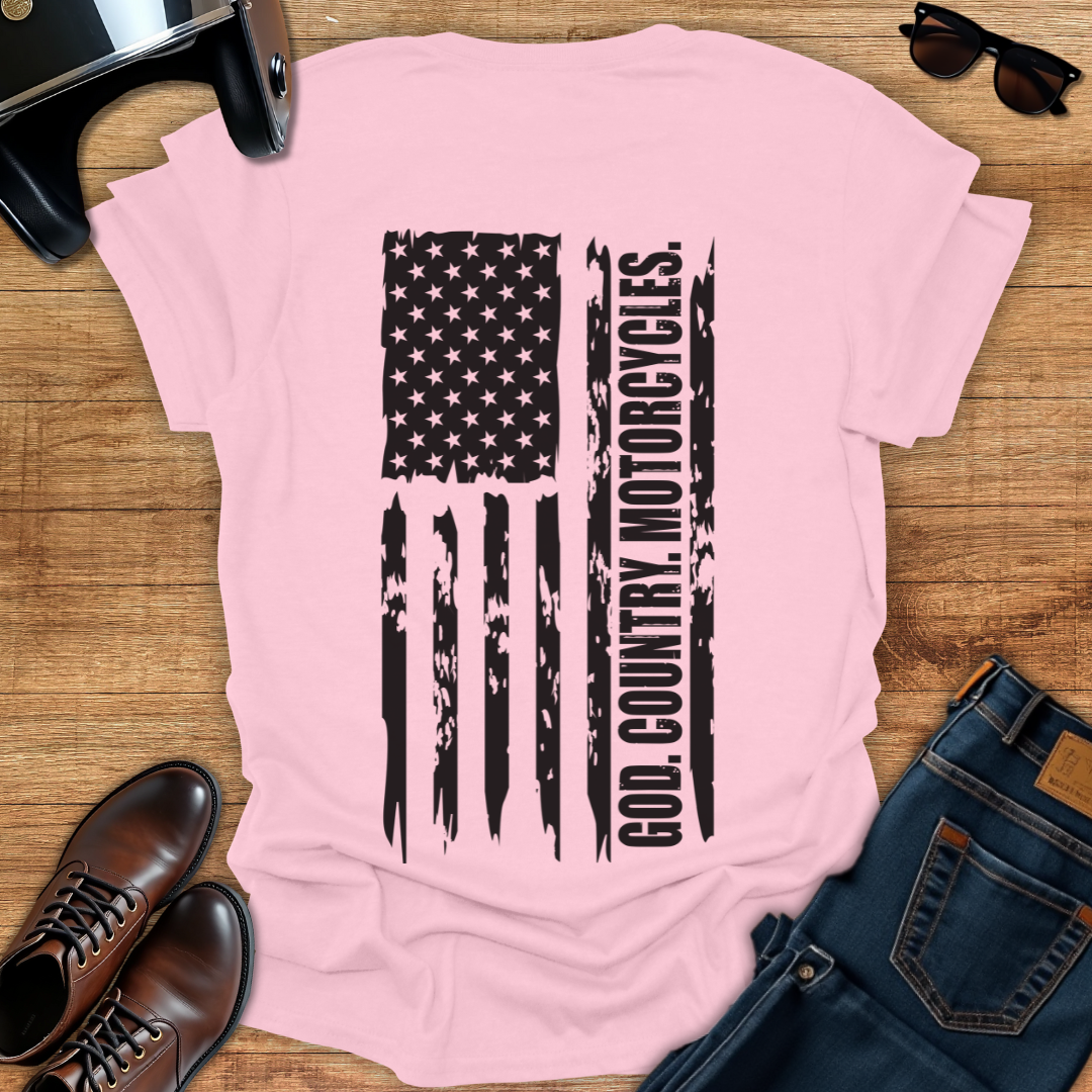 God Country Motorcycles - Back Print T-Shirt
