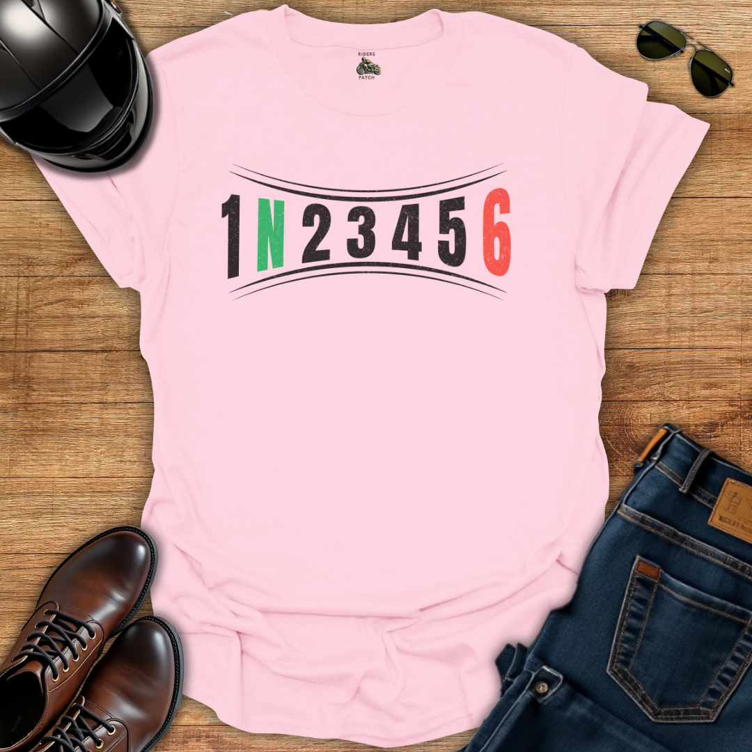 Curved Motorcycle Gears T-Shirt