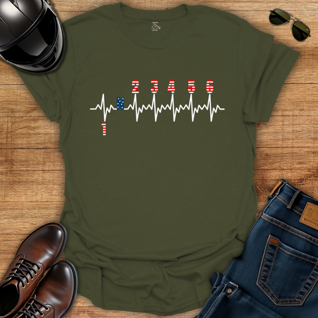 Stars and Stripes Gears Pulse T-Shirt