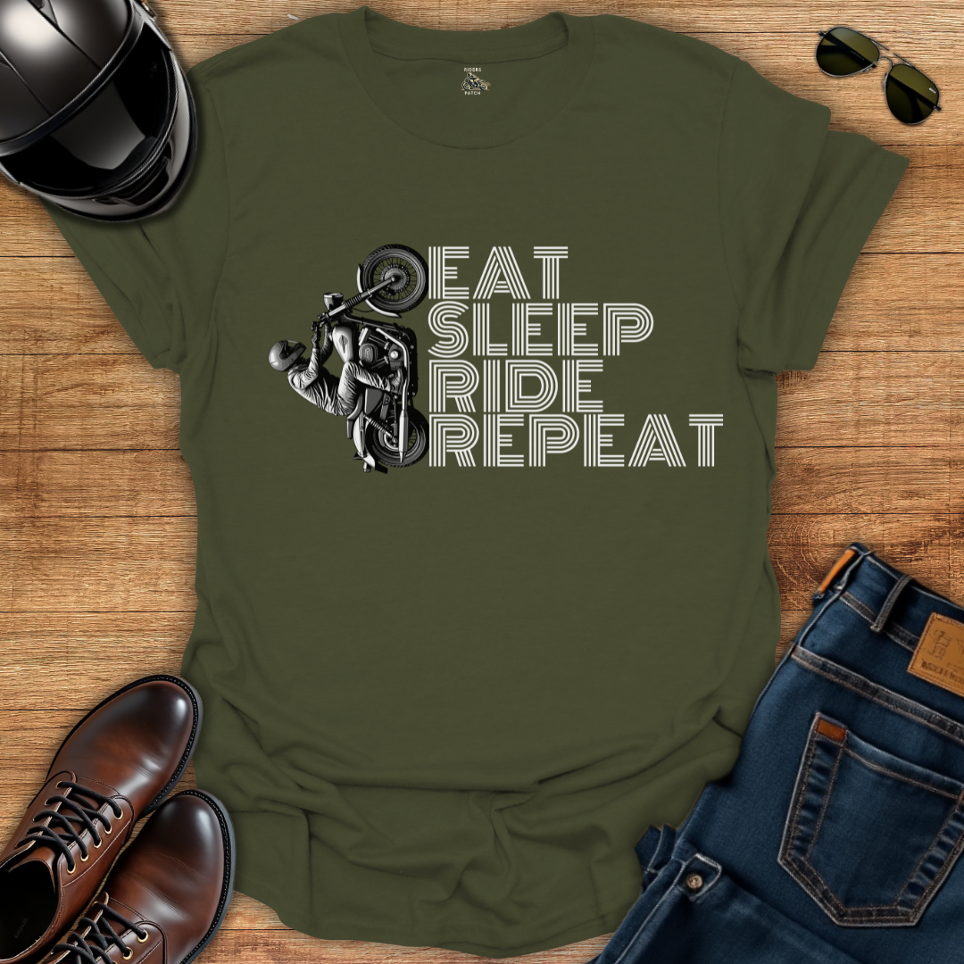 Eat Sleep Ride Repeat T-Shirt