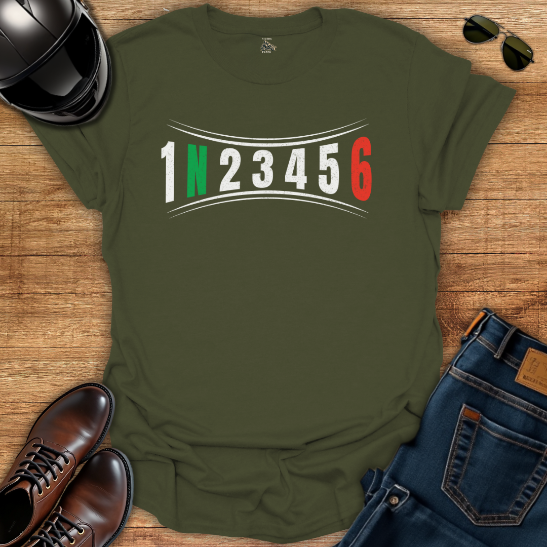 Curved Motorcycle Gears T-Shirt