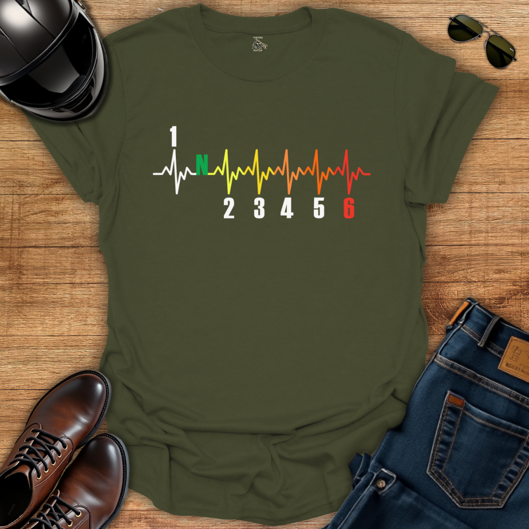 GP-Inspired Multicolor Shift Pulse T-Shirt