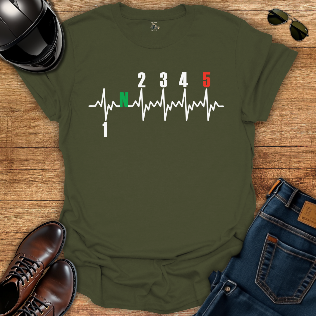 One Down Four Up Gears Pulse T-Shirt