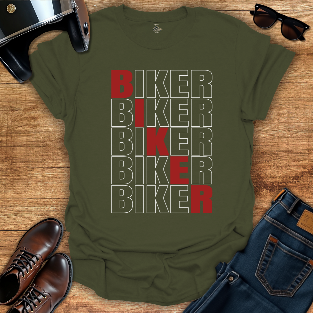 Red Biker T-Shirt