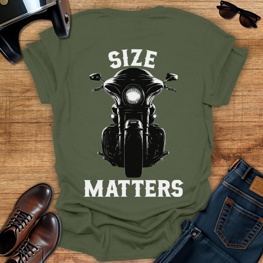 Size Matters - Back Print T-Shirt