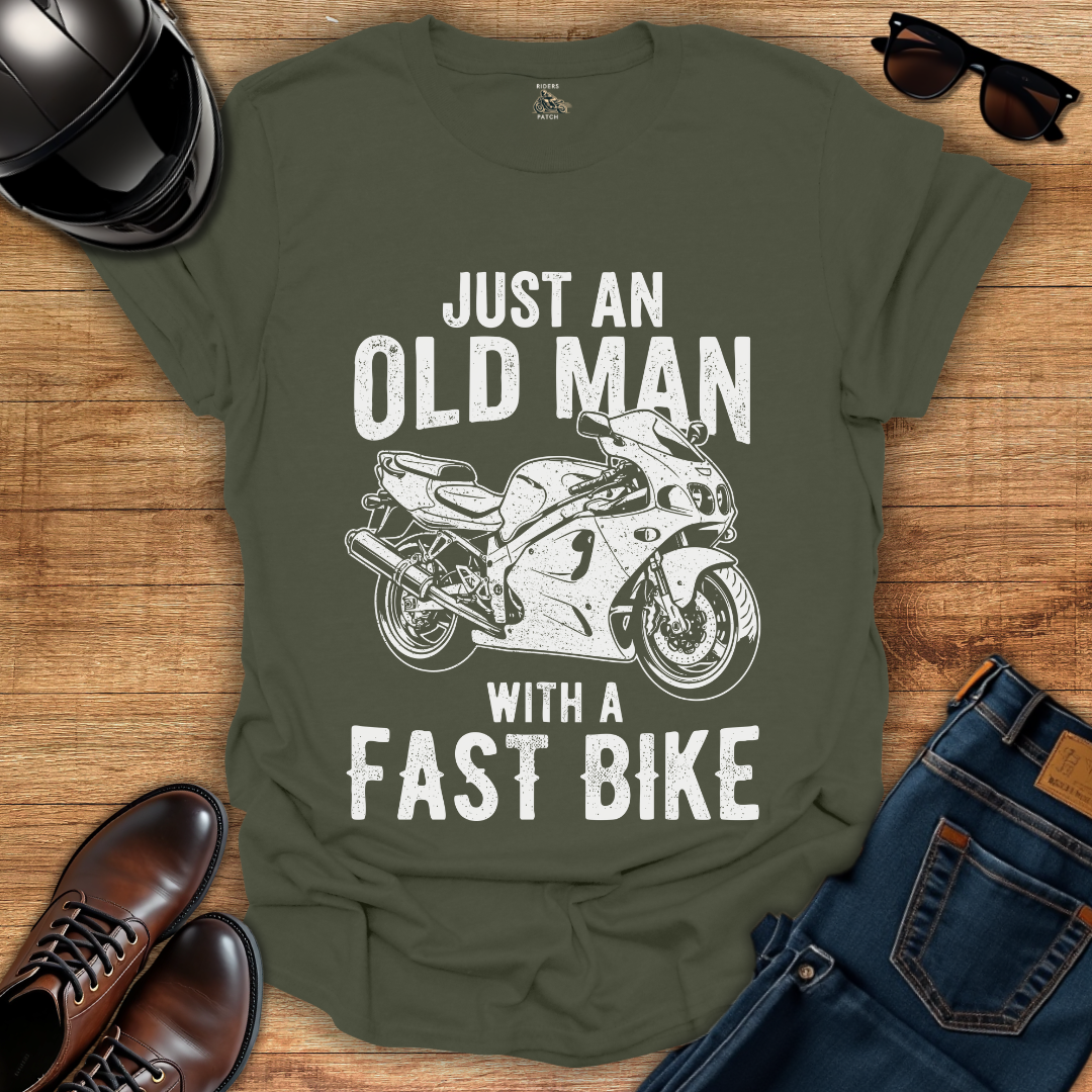 Old Man Fast Bike T-Shirt