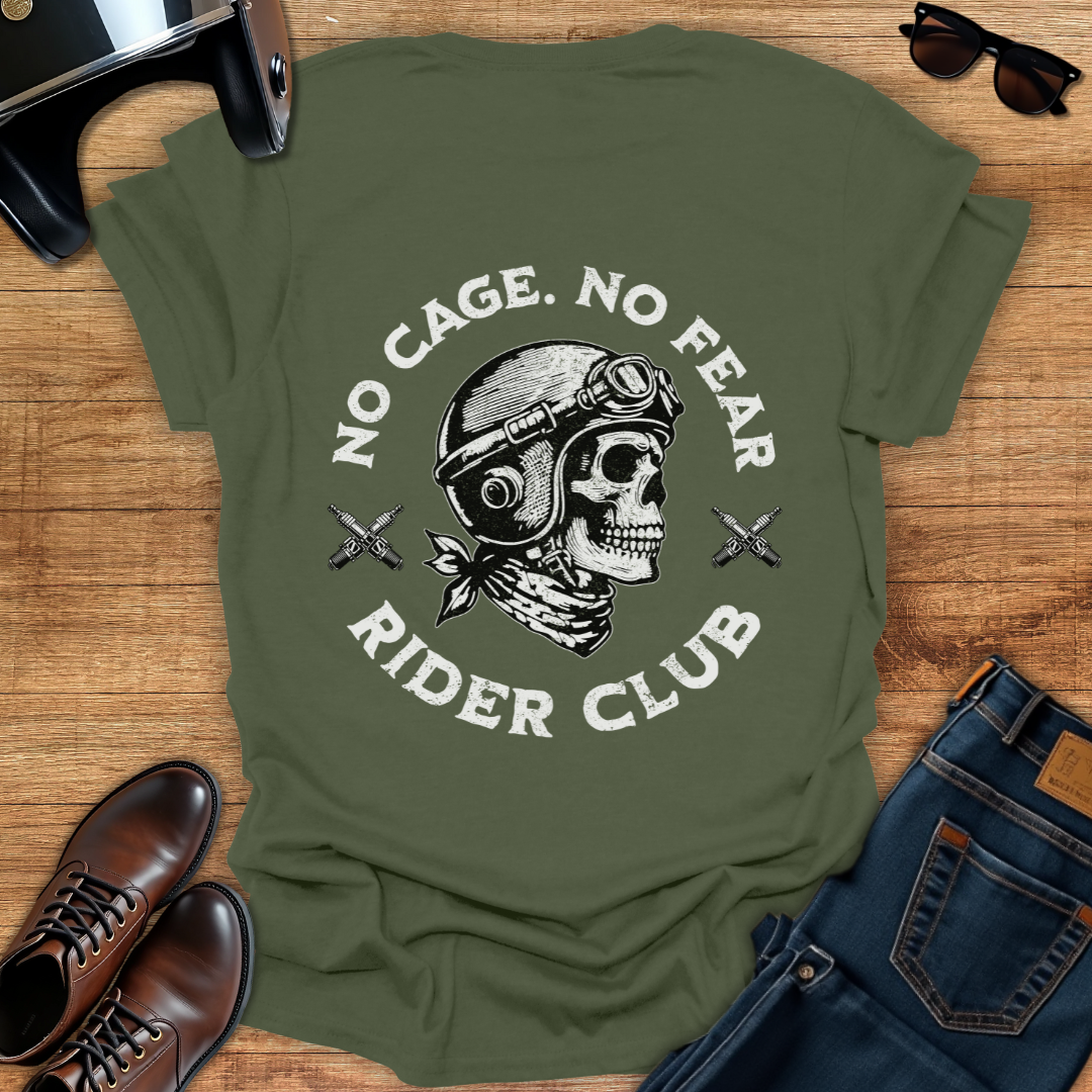 No Cage No Fear - Back Print T-Shirt