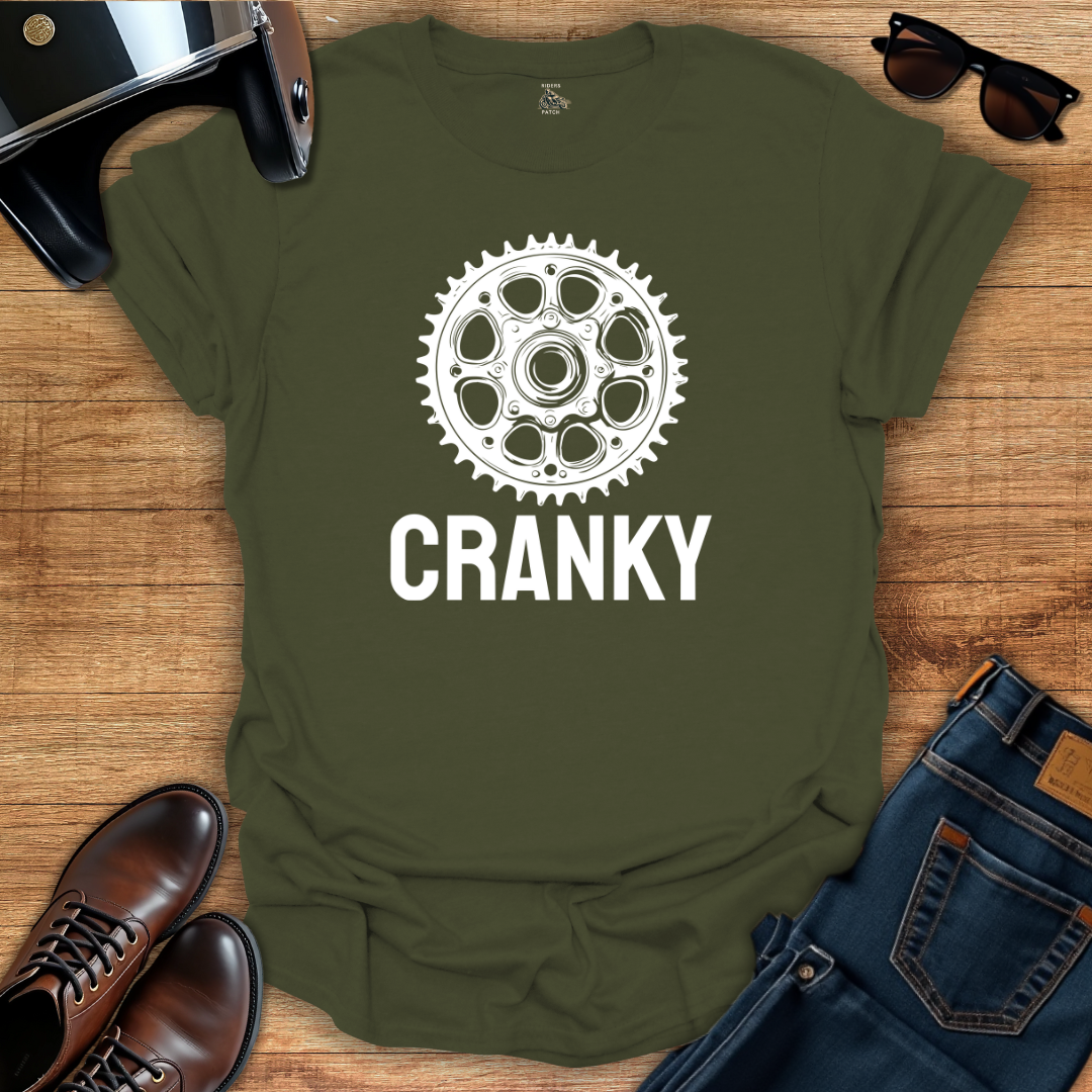 Cranky - Black/White Graphic T-Shirt