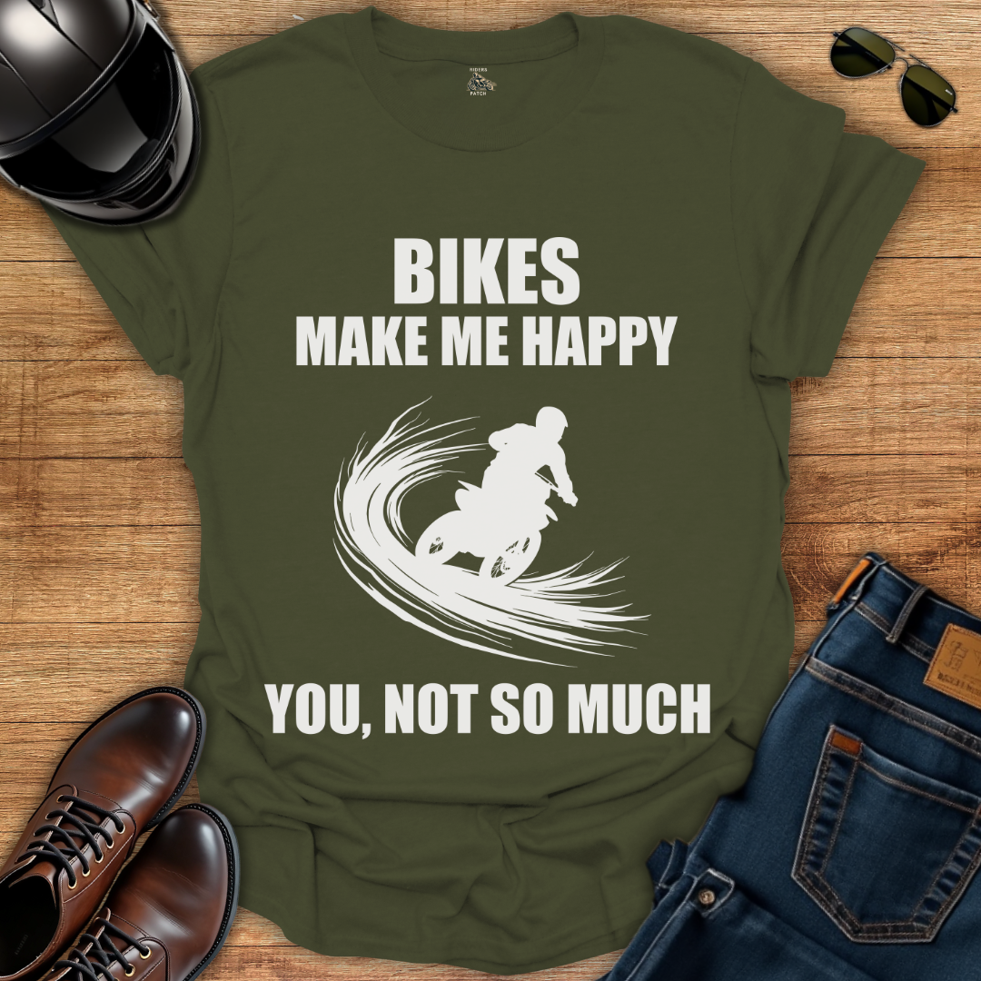 Bikes Make Me Happy T-Shirt
