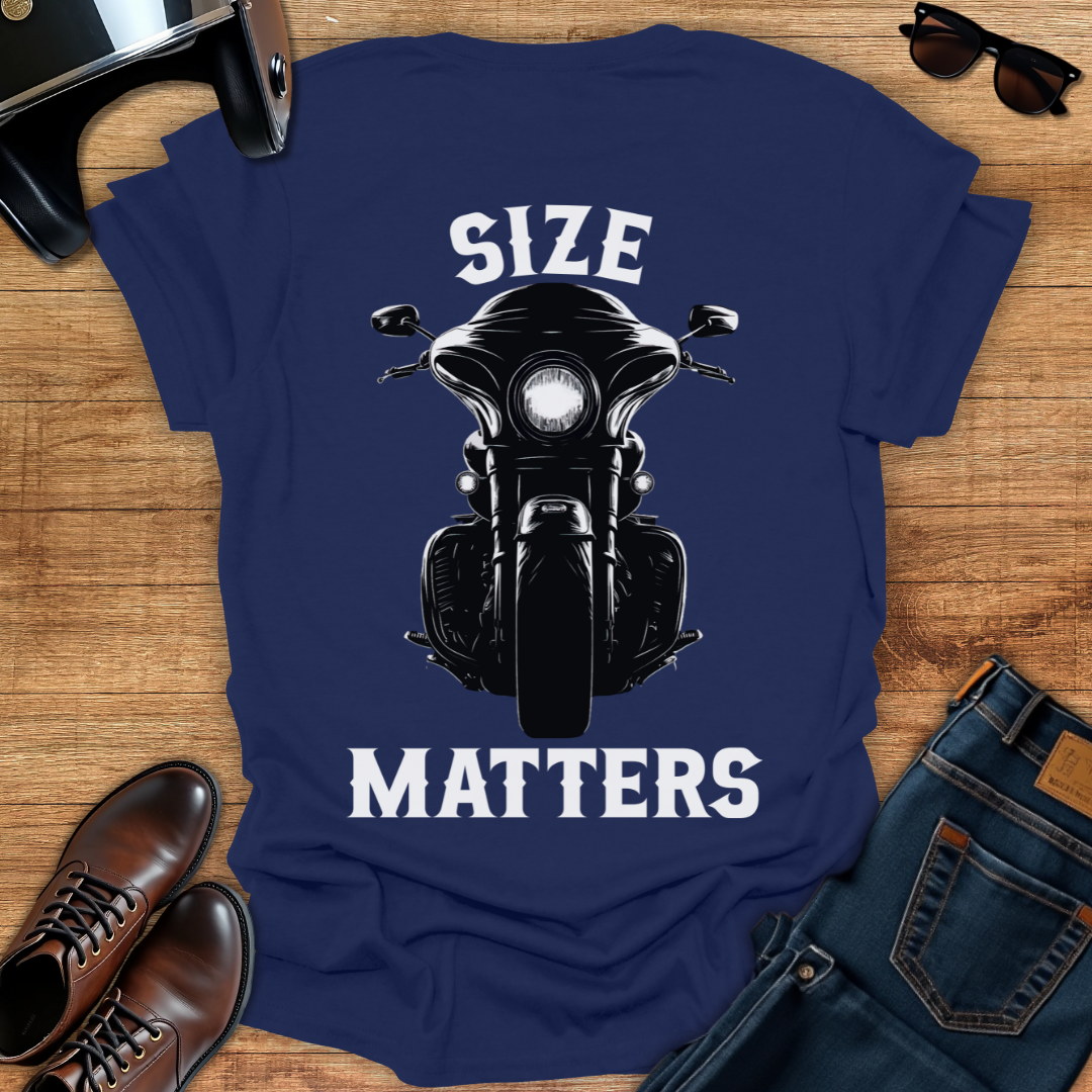 Size Matters - Back Print T-Shirt