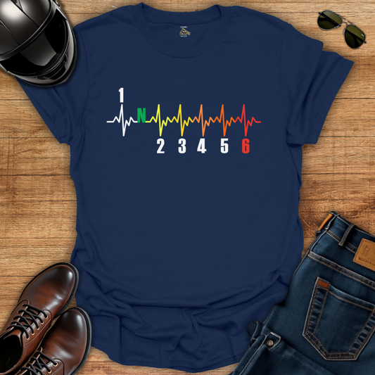 GP-Inspired Multicolor Shift Pulse T-Shirt